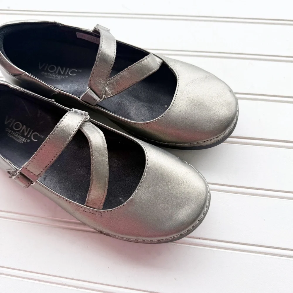 Vionic Size 7 Judith Mary Jane Loafer Shoe